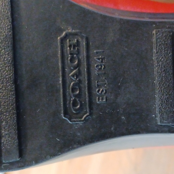 Coach Rain Boots US Size 5 Color Red For Women - Picture 9 of 15